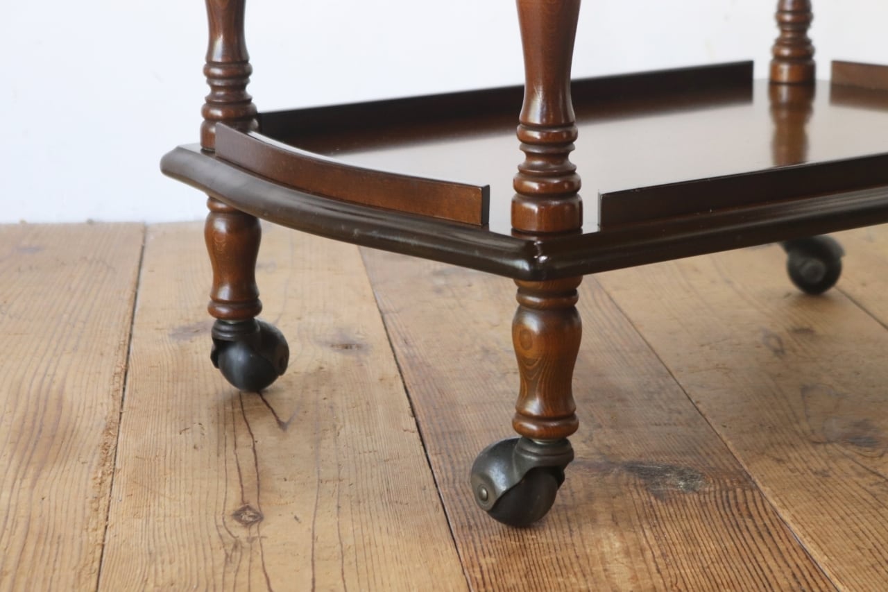 飛騨産業 キツツキ ワゴン キッチン トローリー 収納 キャスター 樺材