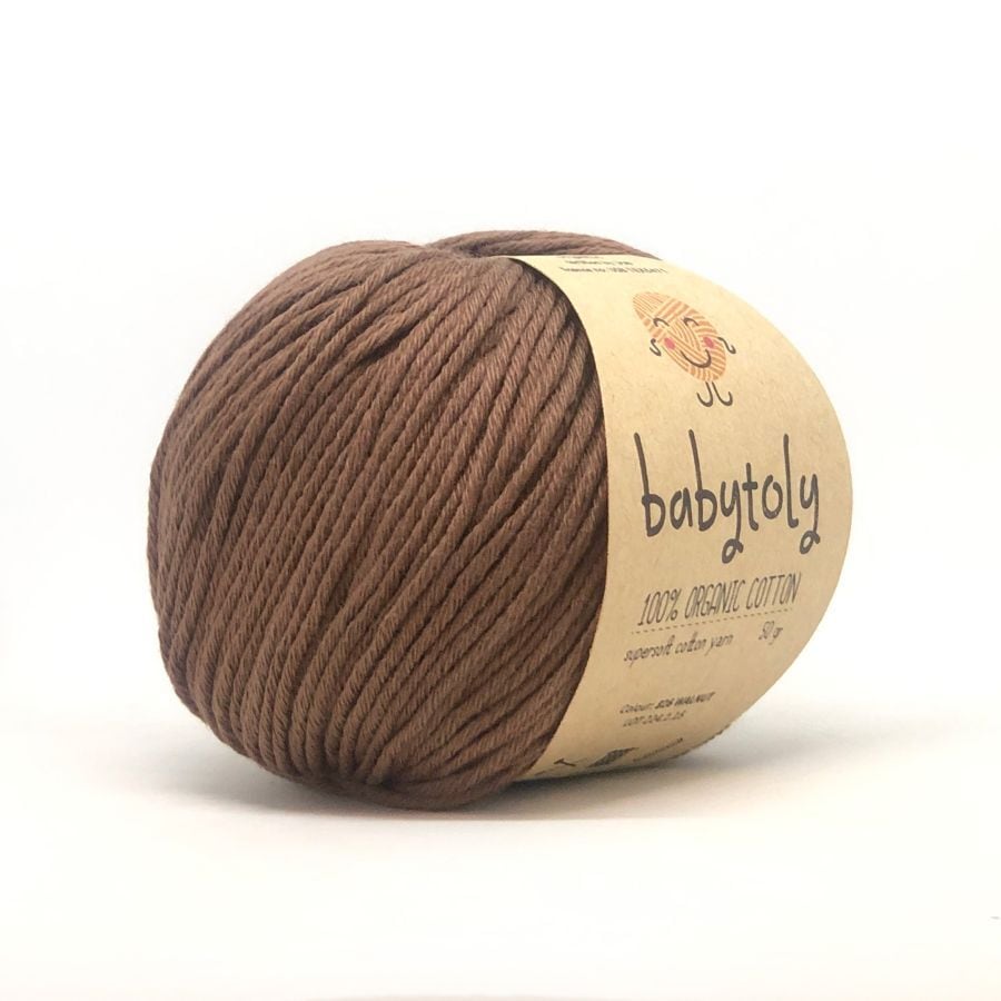 babytoly / Organic Cotton Yarn / WALNUT