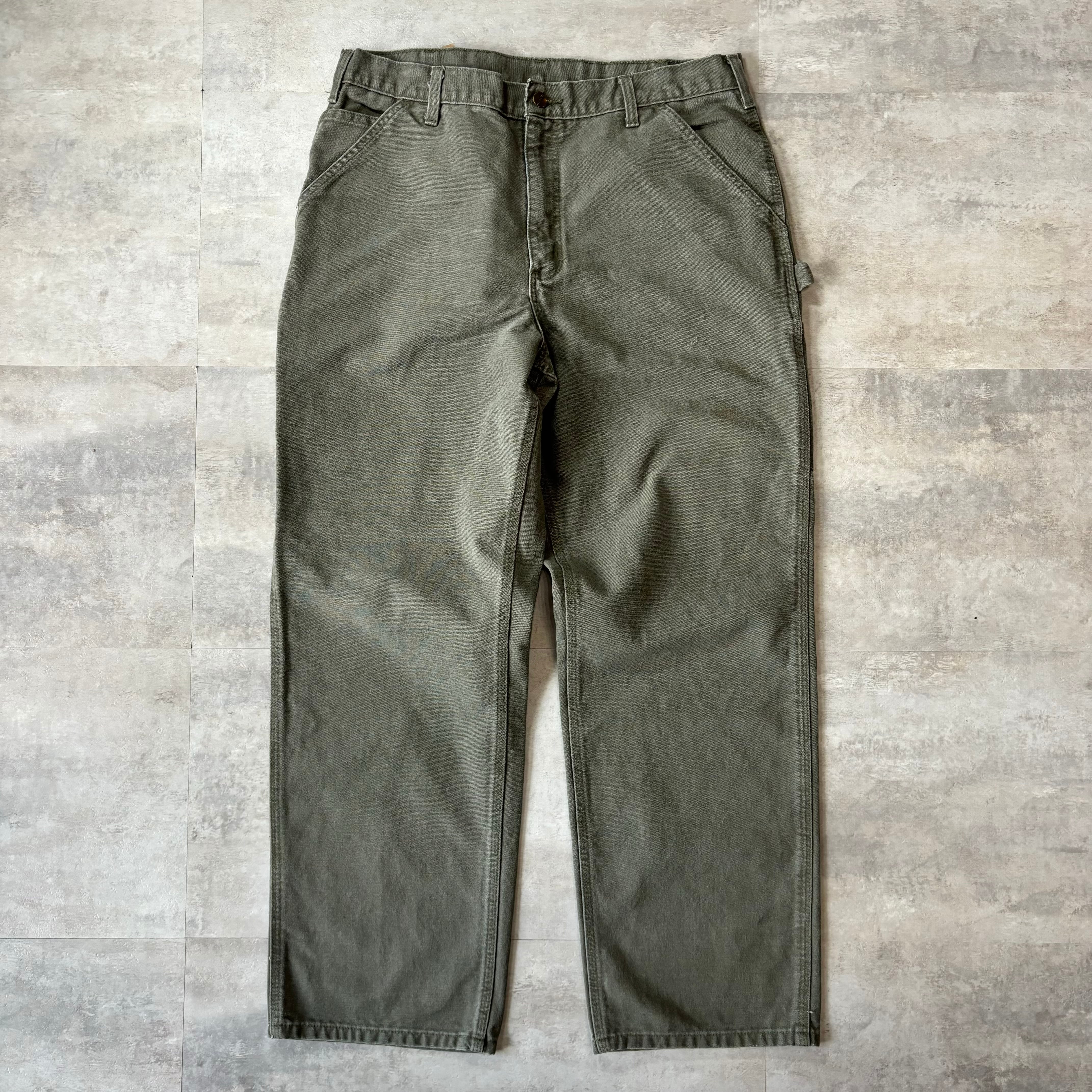 《実寸w35l30》carhartt ダック生地 ワークパンツ ペインターパンツ no.1265