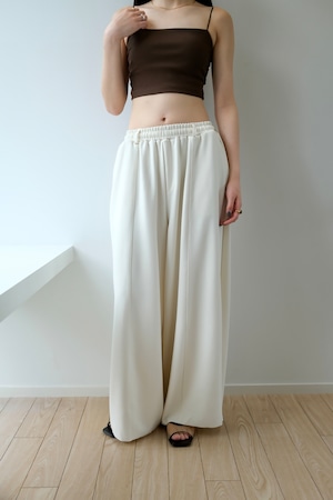 Cut Georgette Cocoon Wide Pants セルフカットジョーゼット コクーンワイドパンツ Ivory
