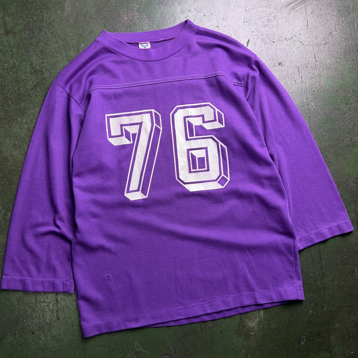 70's ARTEX 76 Football Tshirt 70年代 アルテックス フットボール Tシャツ 雰囲気 シングルステッチ カレッジ ...