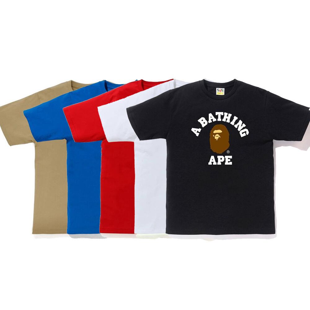 BAPE Colorful letter printed cotton short-sleeved T-shirt | Bracelete |  ファッションセレクトショップ