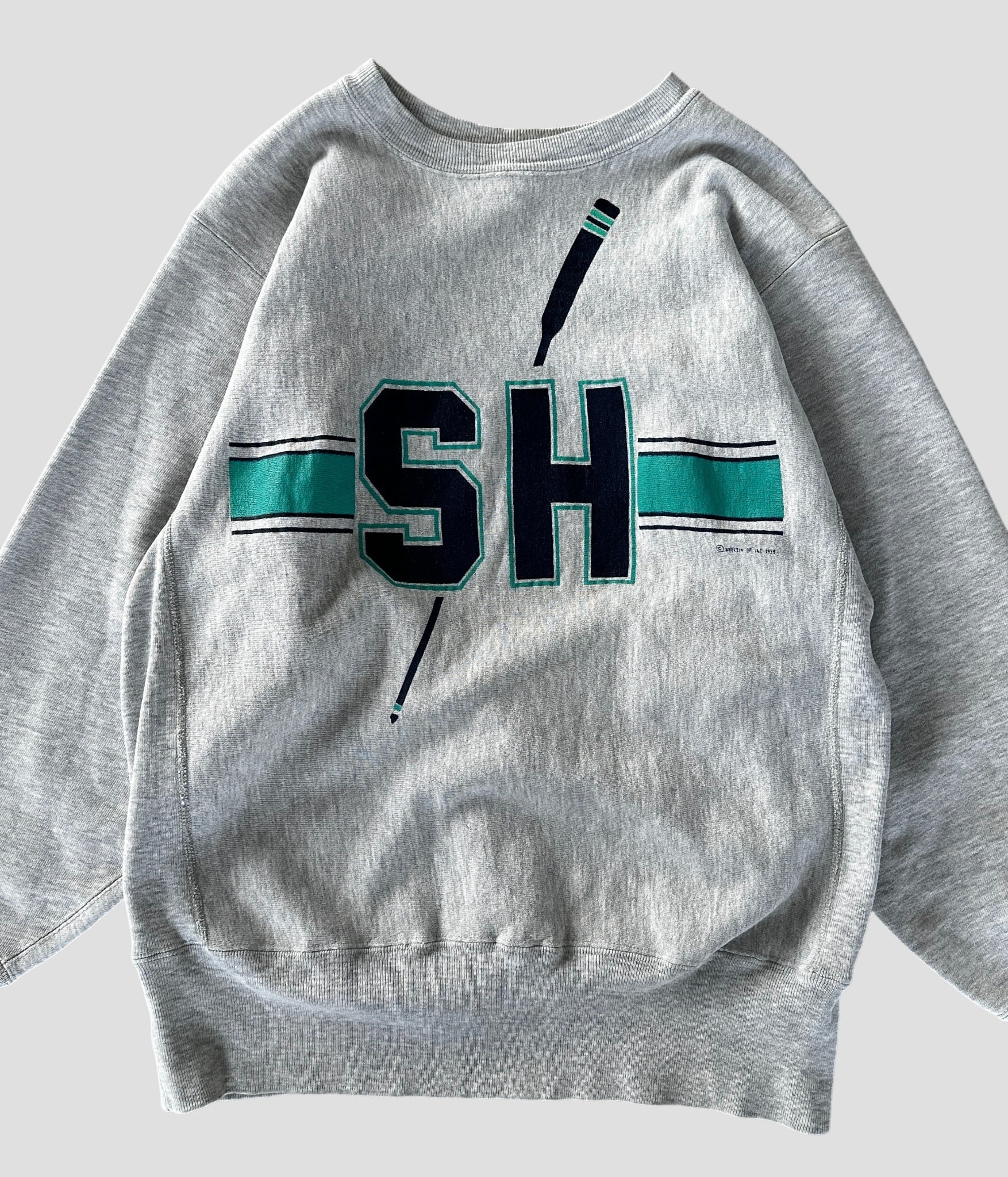 Champion- Vintage 90s L STONE HARBOR Reverse Weave Sweat made in