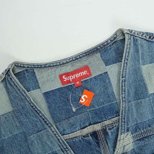 Size【M】 SUPREME シュプリーム 21SS Patched Denim Vest Blue デニム