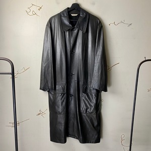 HERMES leather coat 