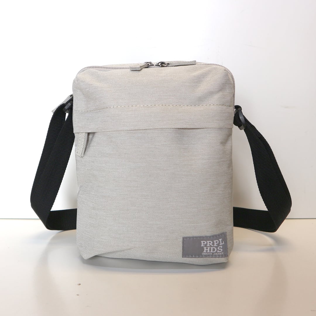 杢調ポリエステル4ポケット縦型ミニショルダー 【12-2052