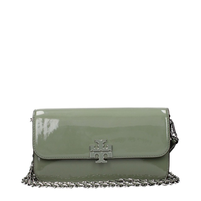 TORY BURCH トリーバーチ レディース ハンドバッグ パテントレザー グリーン