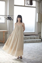 DU250530 linen pleats camisole one piece【残り僅か】