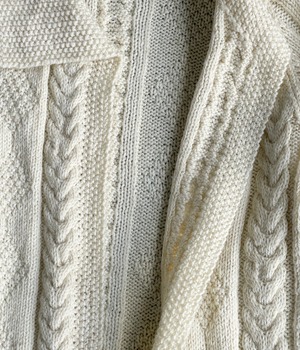 Vintage 90s Cardigan - cable knit -