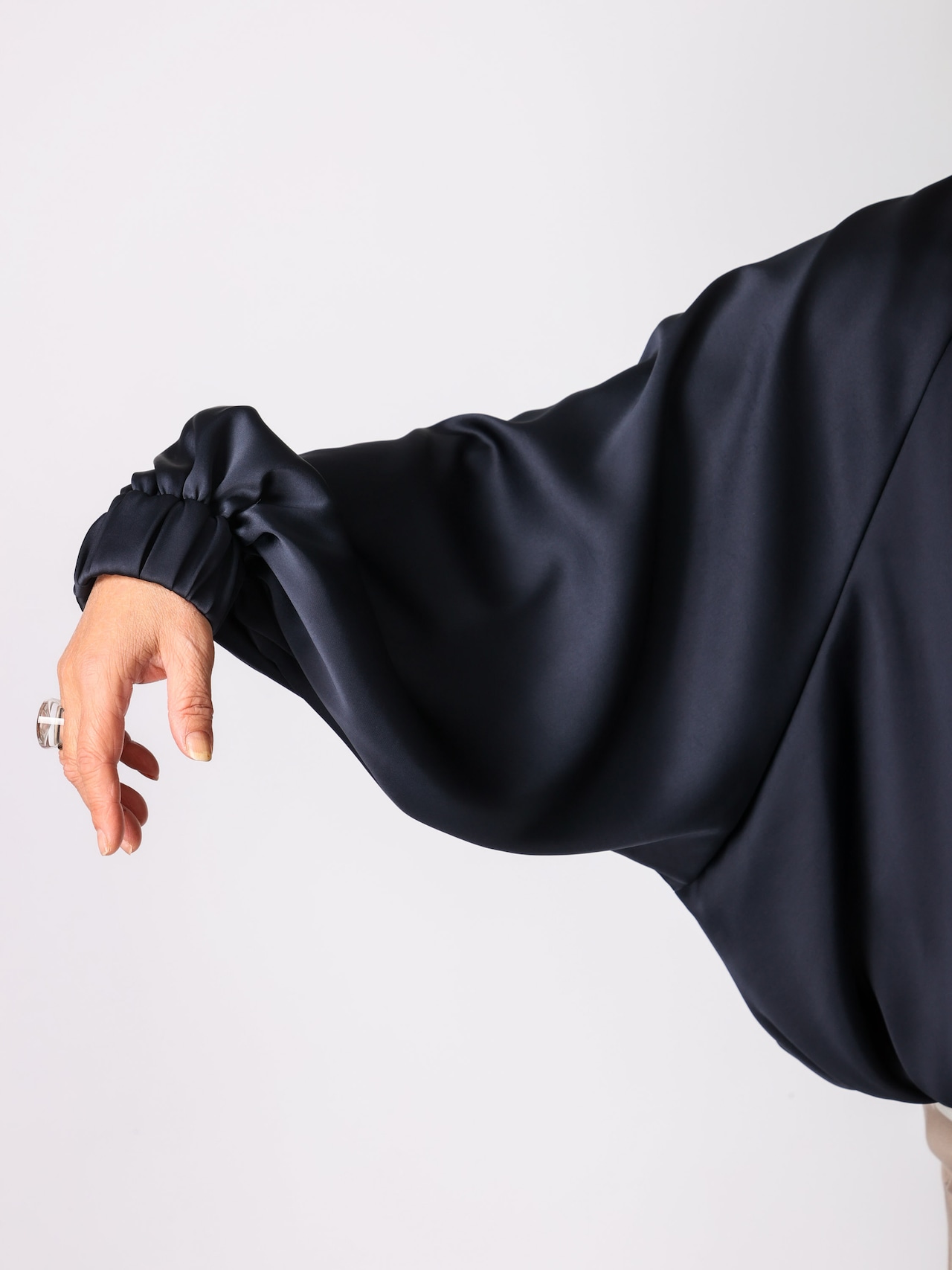 ヴィンテージサテン衿付きブルゾン(BRAHMIN)