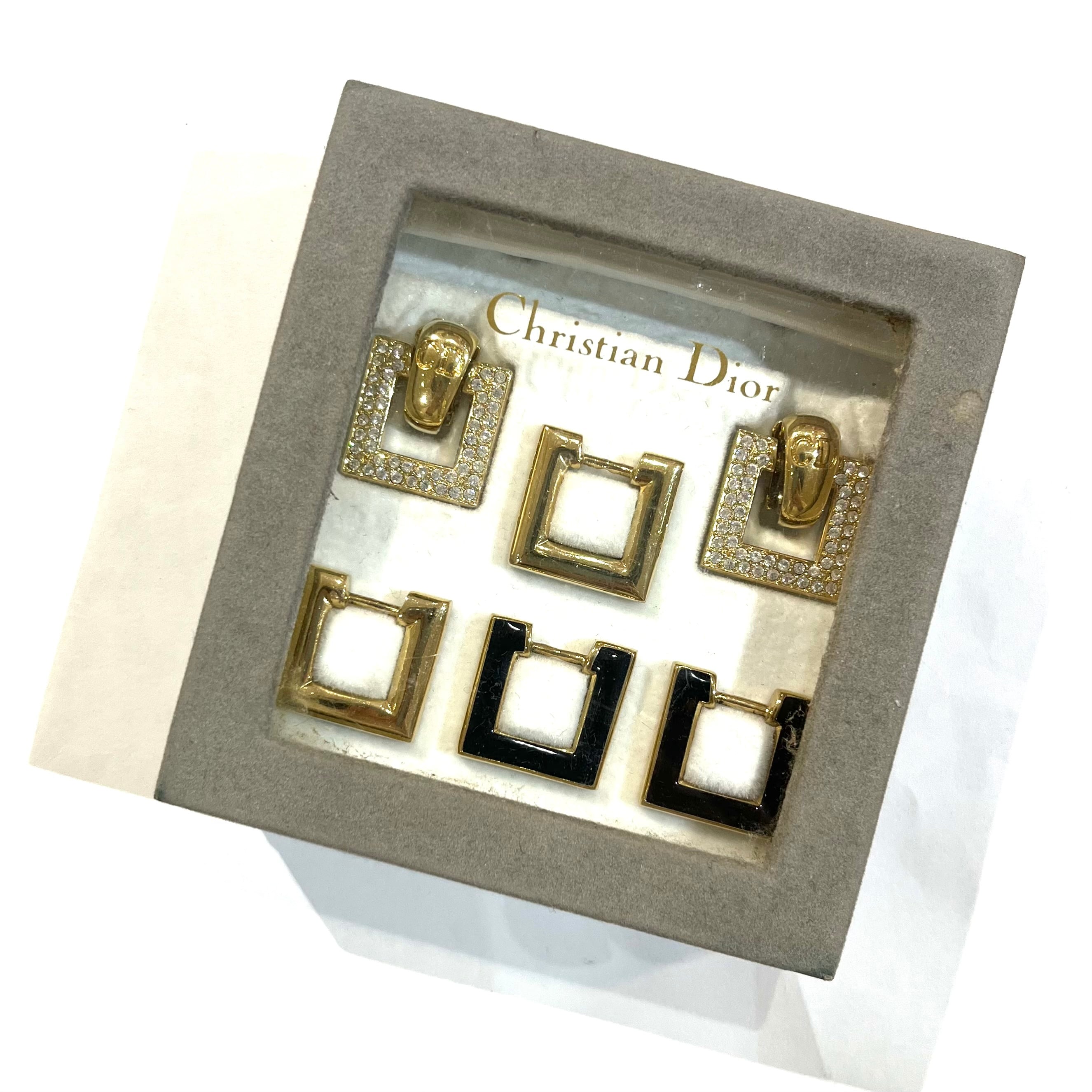 Christian Dior 】2188 DIOR VINTAGE カメレオン6チャーム イヤリング