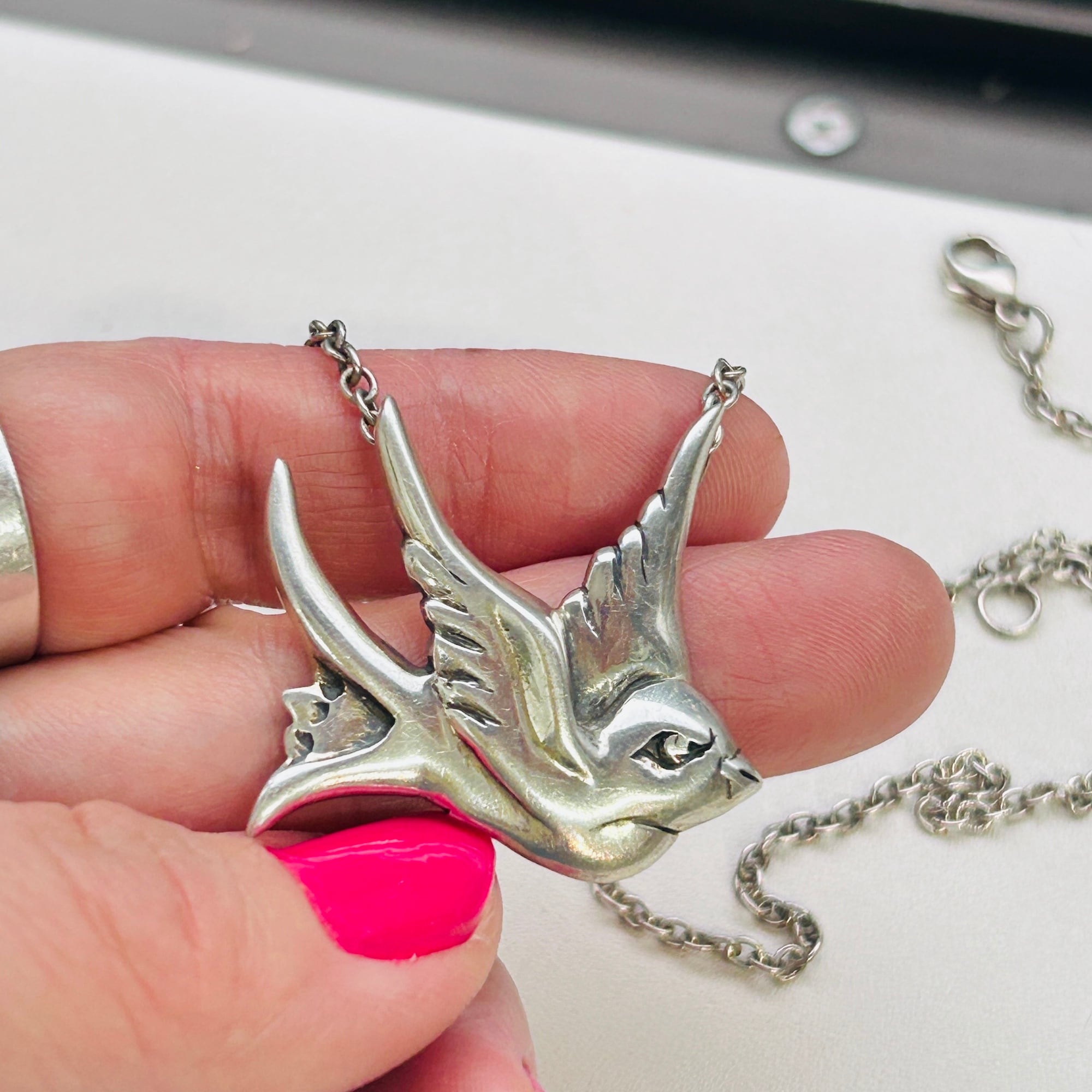 vintage 2015 The Great Frog Swallow 両吊りペンダントネックレス