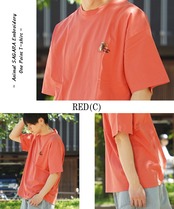 ◆アニマル サガラ刺繍 ワンポイントTシャツ◆sb-g1203142q