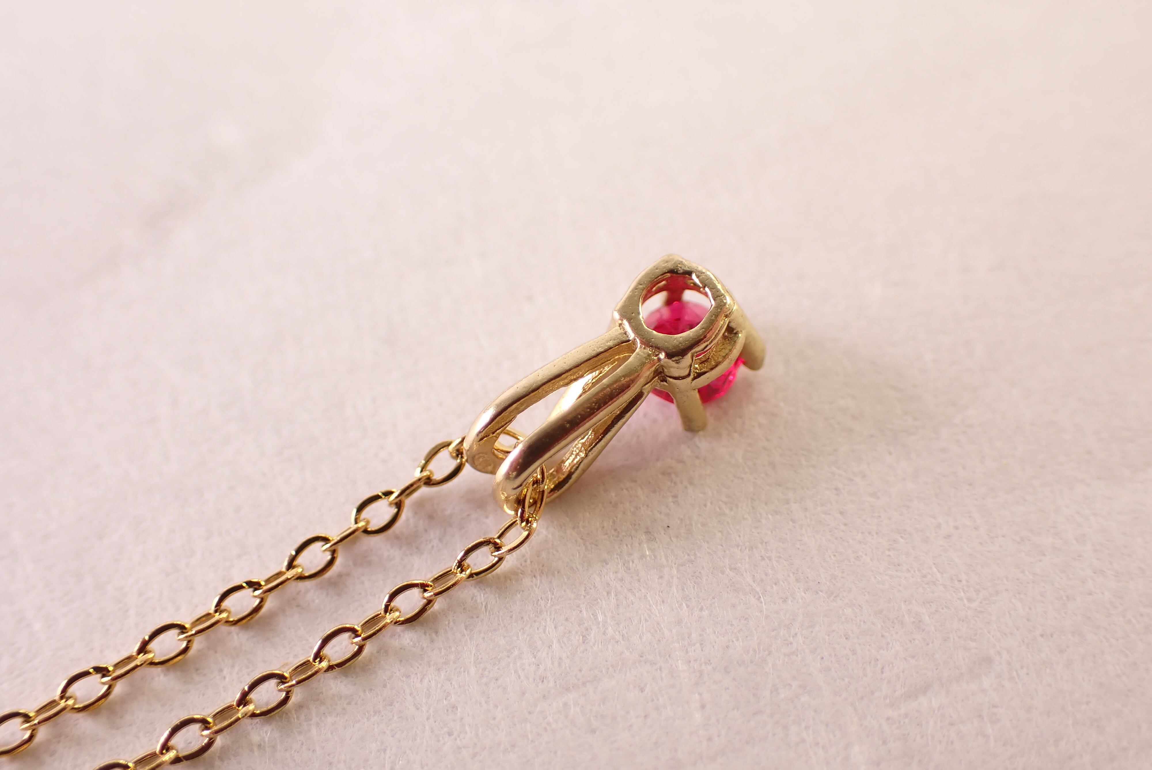 ビルマ産ルビーネックレス 0.27ct [D12‐177] | differencee(ディファ