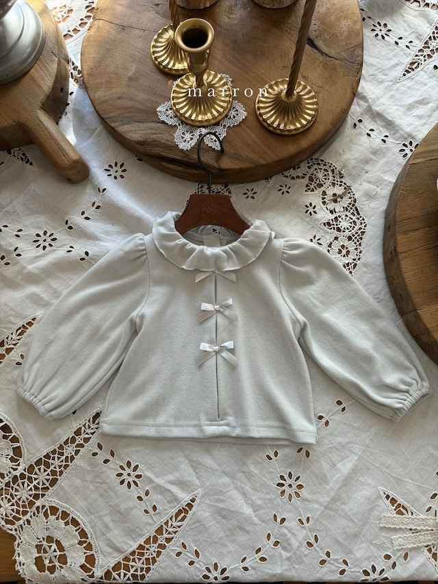 【即納】<marron>  Ribbon frill T