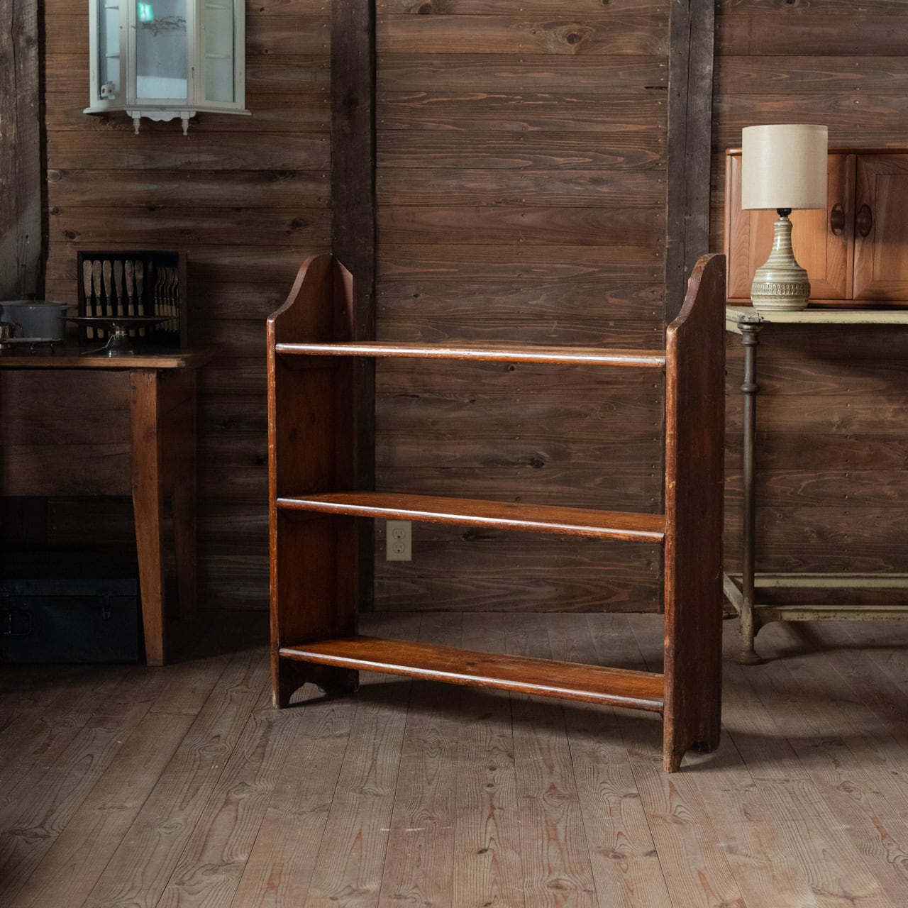 オープンシェルフ ブックシェルフ ヴィンテージ 古家具 W62.5cm Open Shelf / オープンシェルフ 〈本棚・ブックケース・書棚・飾り棚
