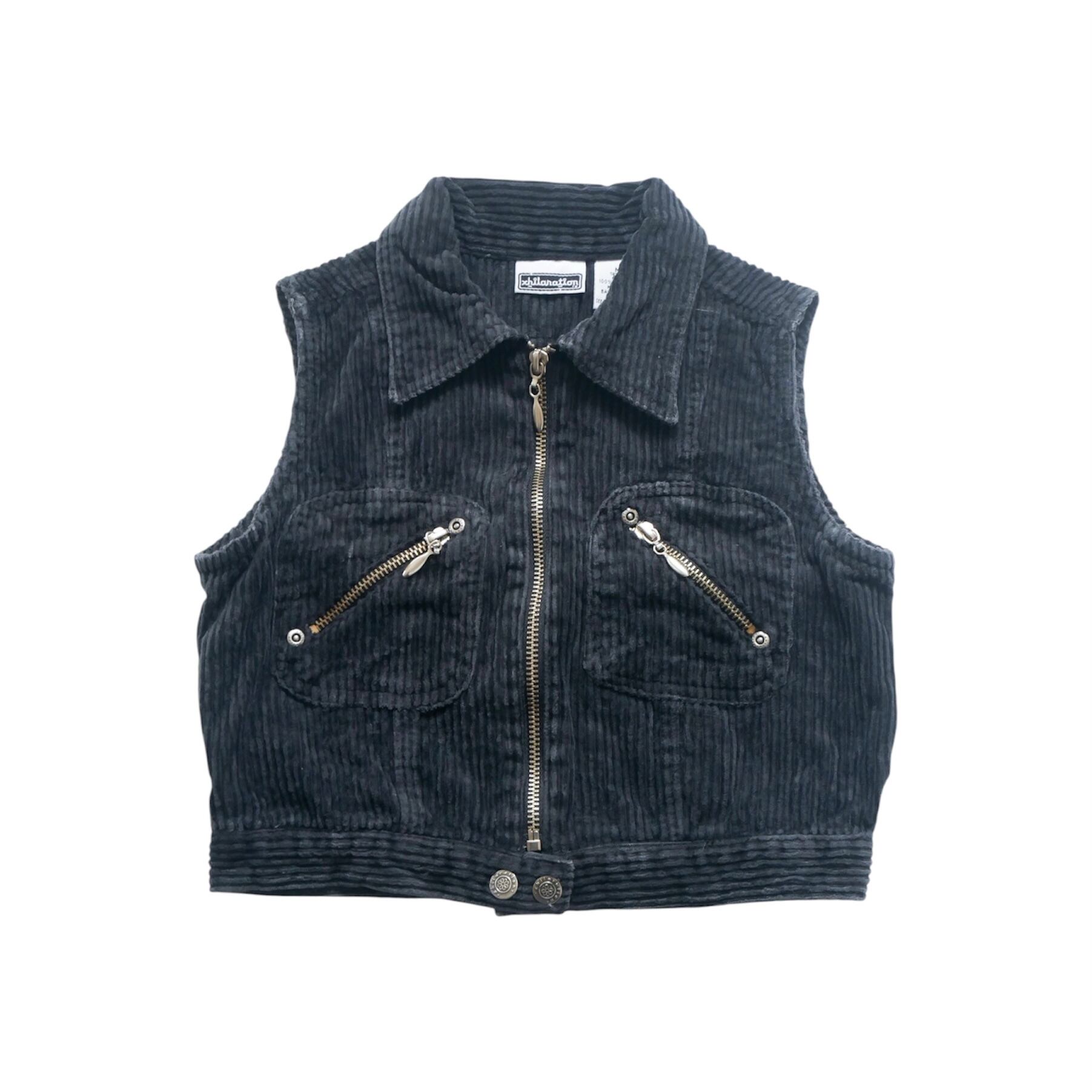 Vintage | Black Corduroy Vest