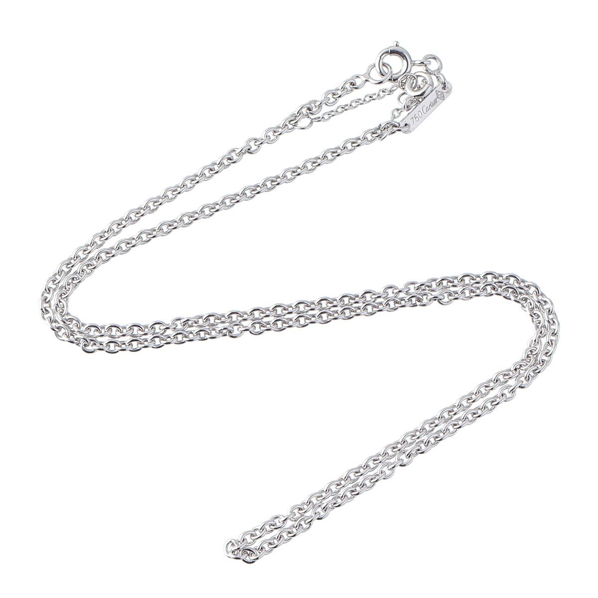 Cartier フォルサチェーンネックレス 750WG/ホワイトゴールド 品番c20-436