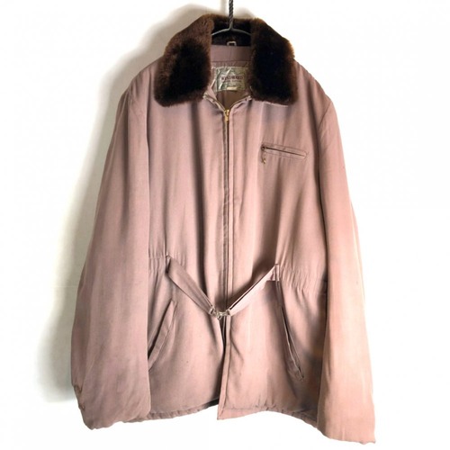 Vintage Rayon Gabardine Winter Jacket [1950s] [WIND WARD] Vintage Rayon Gabardine Winter Jacket