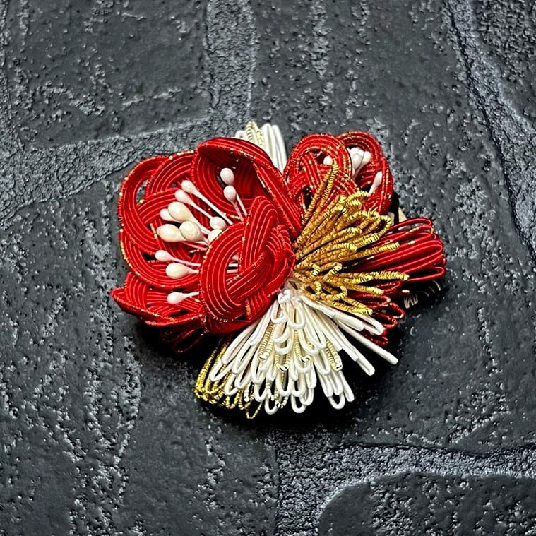 【受注販売品】水引の髪飾り 花寄せ 小サイズ 単品