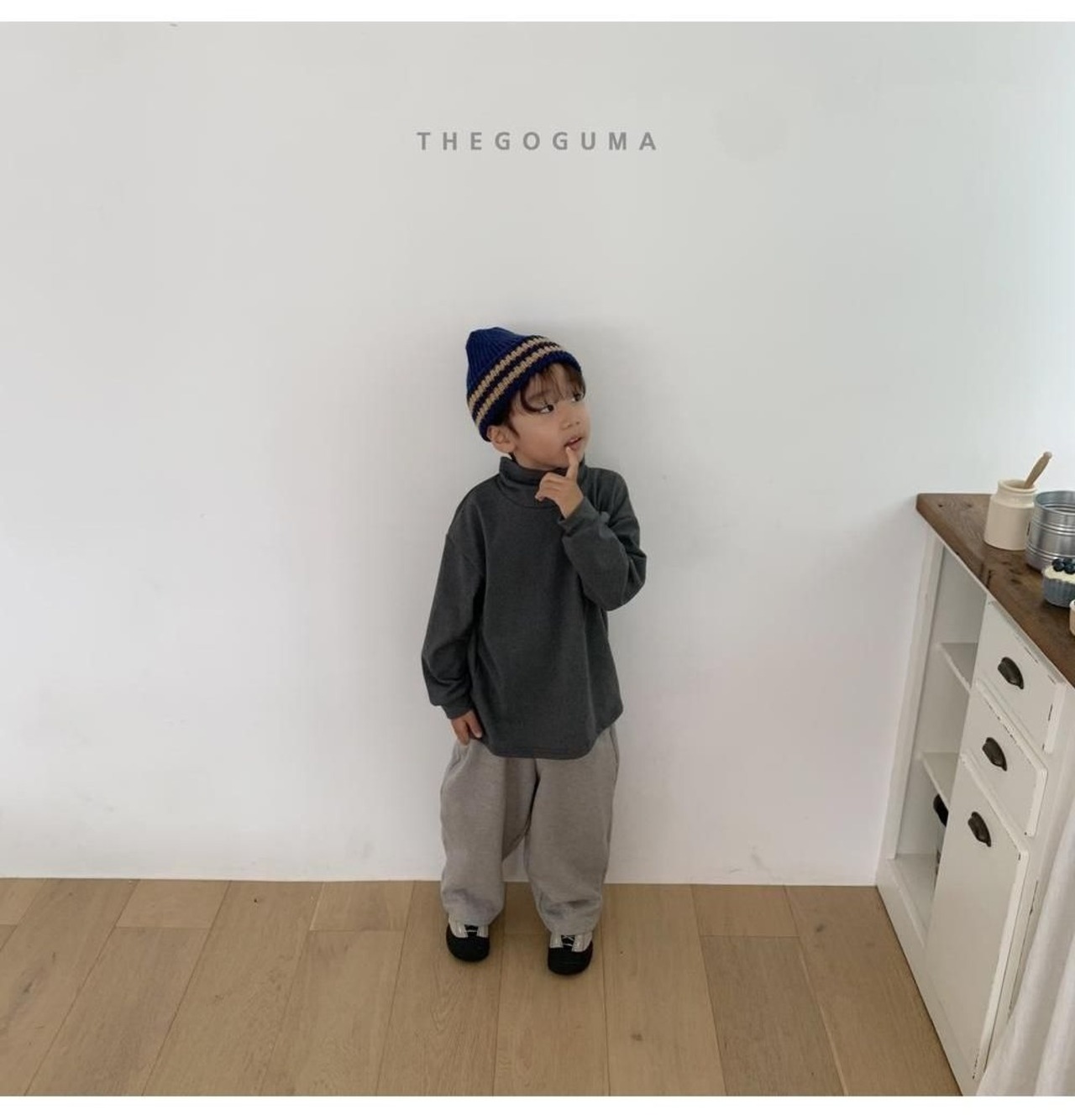 ザゴグマ / THE GOGUMA / 無地ストレッチハイネックT / 韓国子供服 / キッズ / 26winter〖取寄〗*XS~XL*
