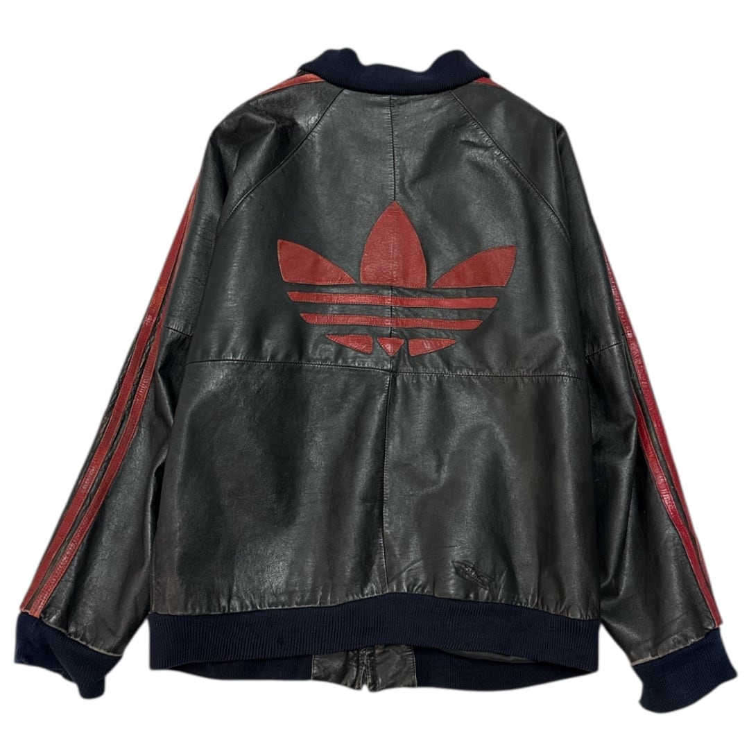vintage 90s adidas レザージャケット by 本革レザージャケットの通販 vintage adidas 【希少】80's - adidas ジャケット・アウター