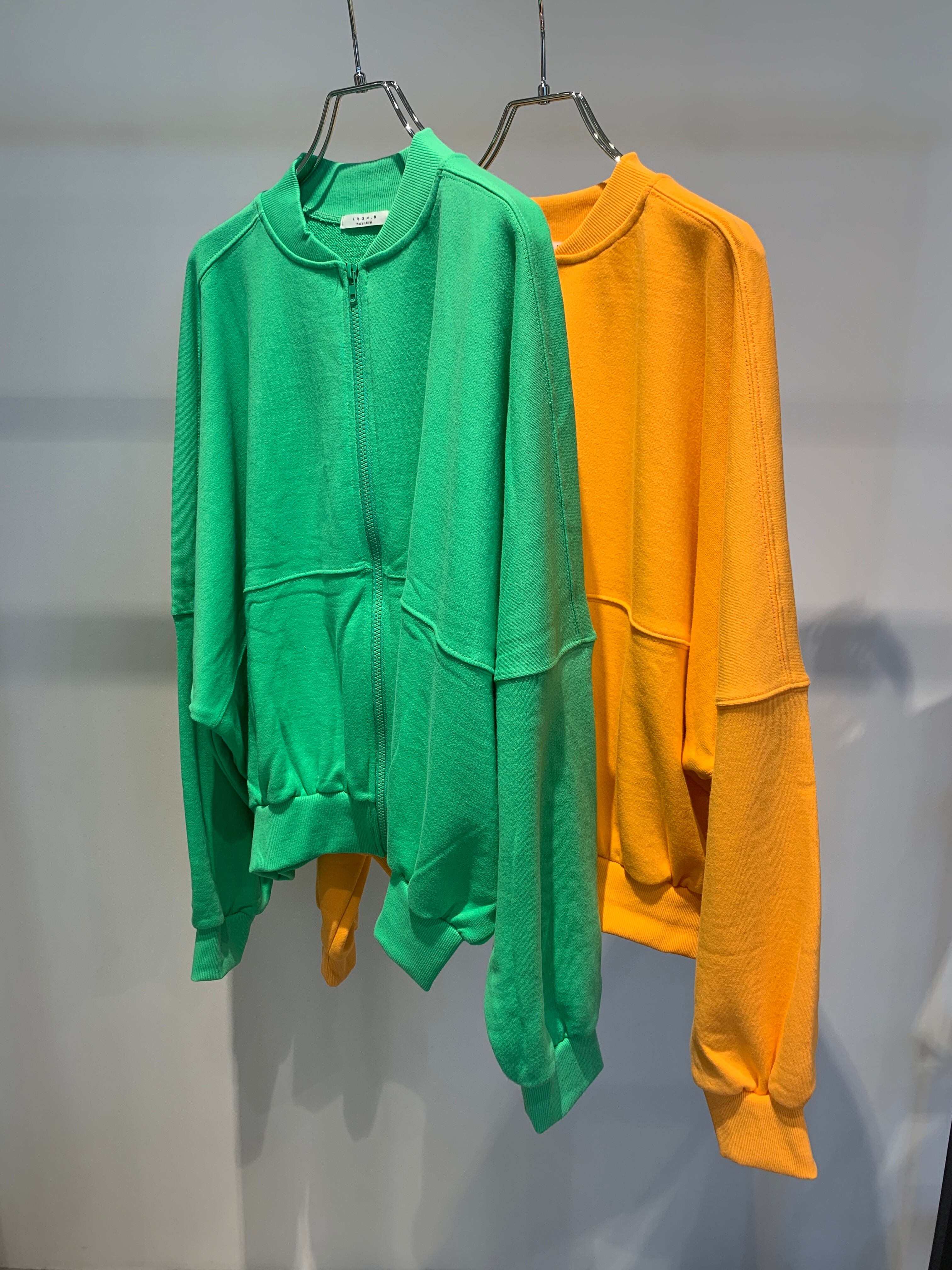 sweat dolman doublezip blouson