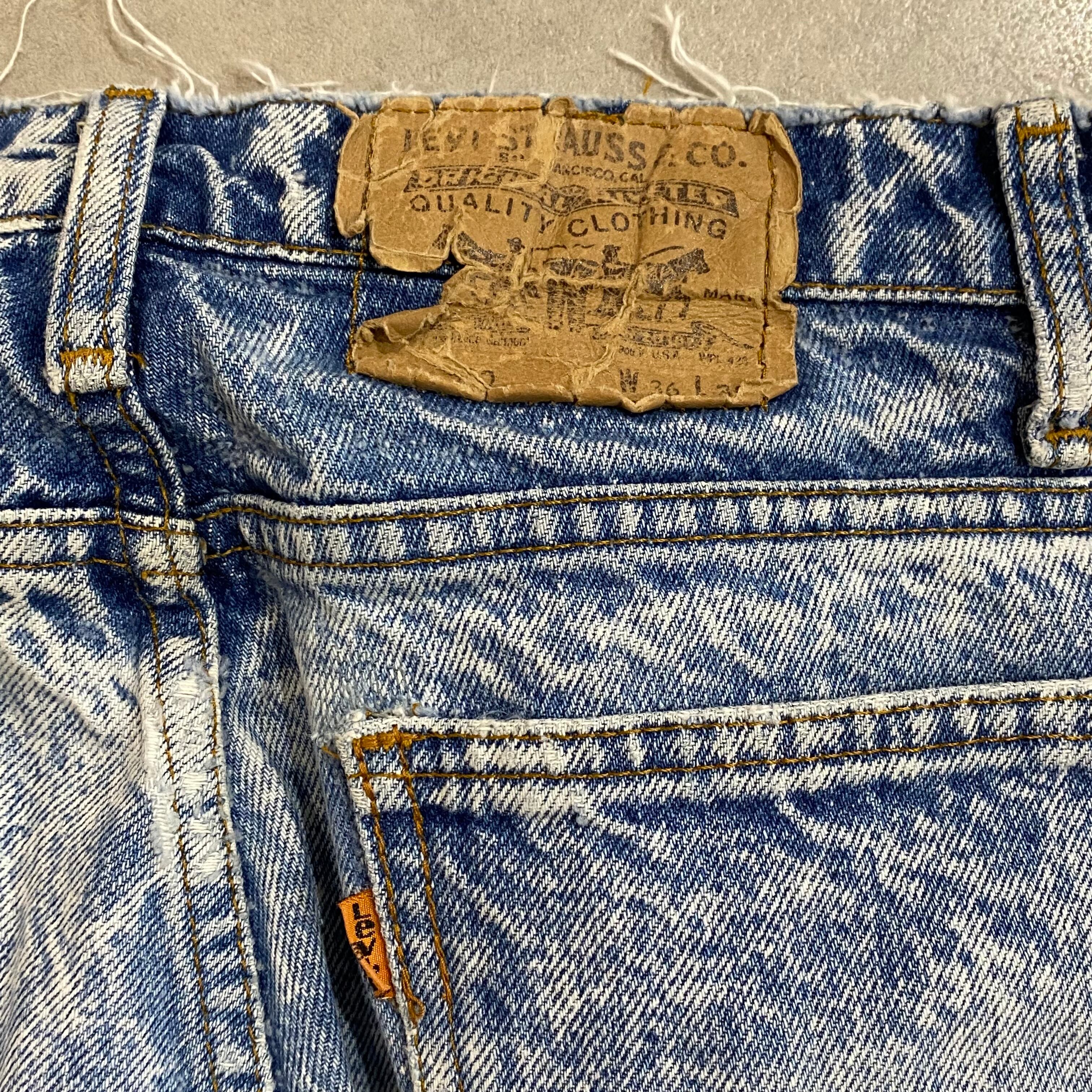 USA製 size:36×32【 Levi's 】 リーバイス 550 ケミカルウォッシュ