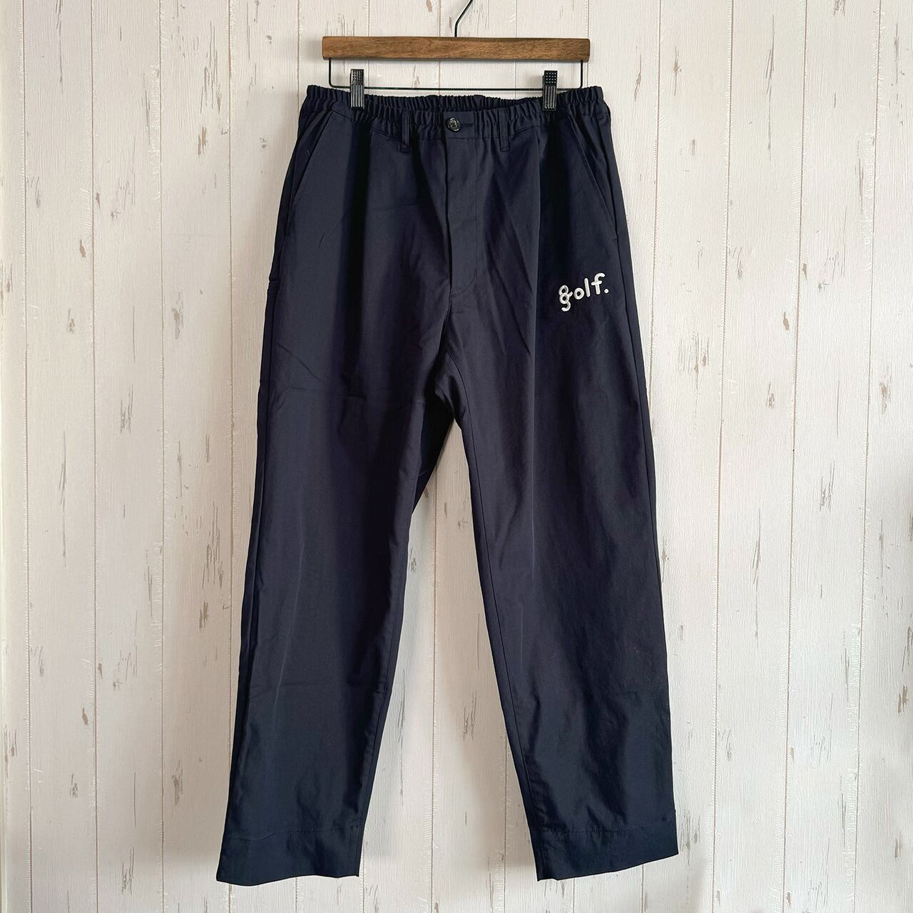 ONE TUCK STRETCH PANTS -NAVY- | 8G SHOOT WEBSTORE