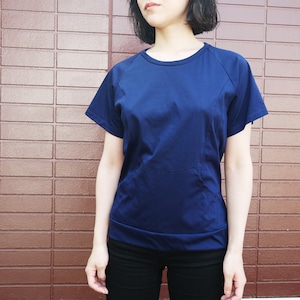 P raglan cut&sew  Light navy  ykcs-103