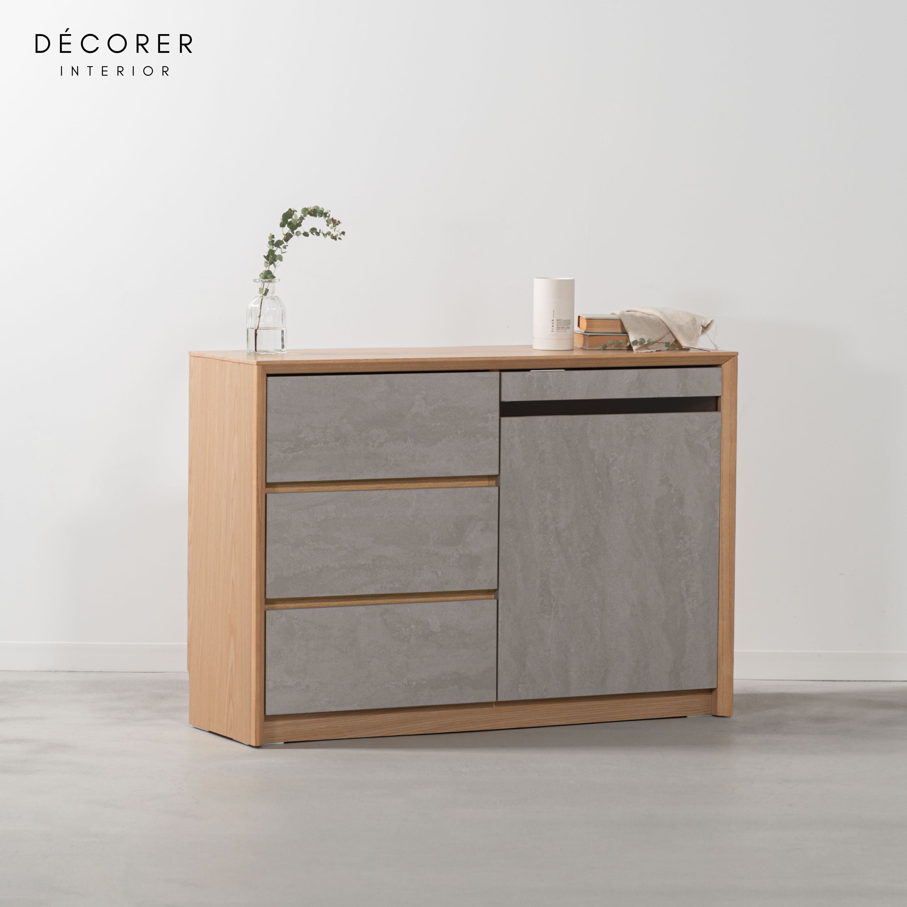 キャビネット ストーン調 石目調 リビング Stone grain cabinet No.64