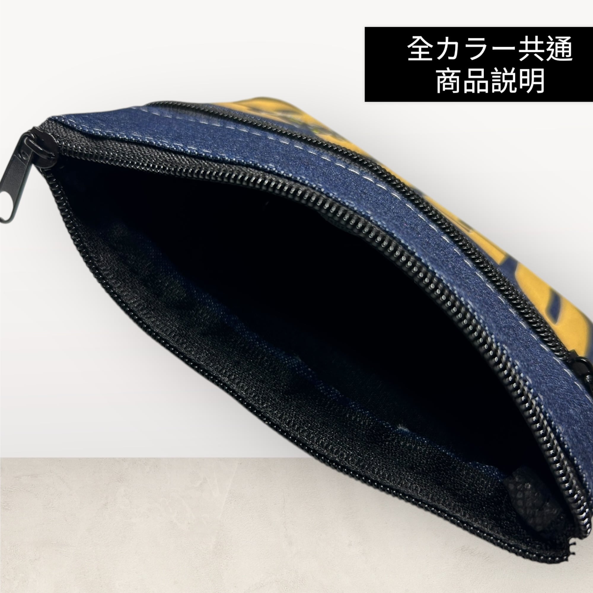 再入荷 ダブルファスナーデニムコインパスケース 0506レッド文字