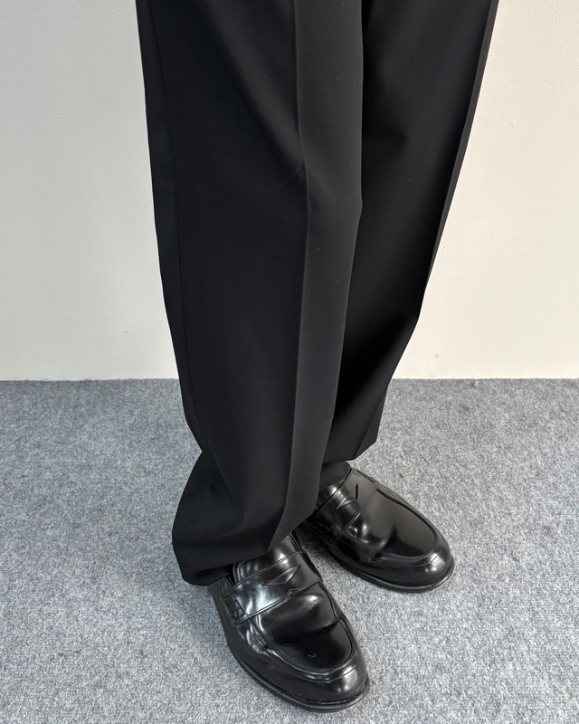 【00s PRADA】wool no-tuck trousers