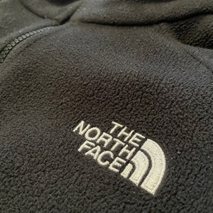 【THE NORTH FACE】フリースジャケット ブルゾン フルジップ 刺繍ロゴ バックロゴ US古着