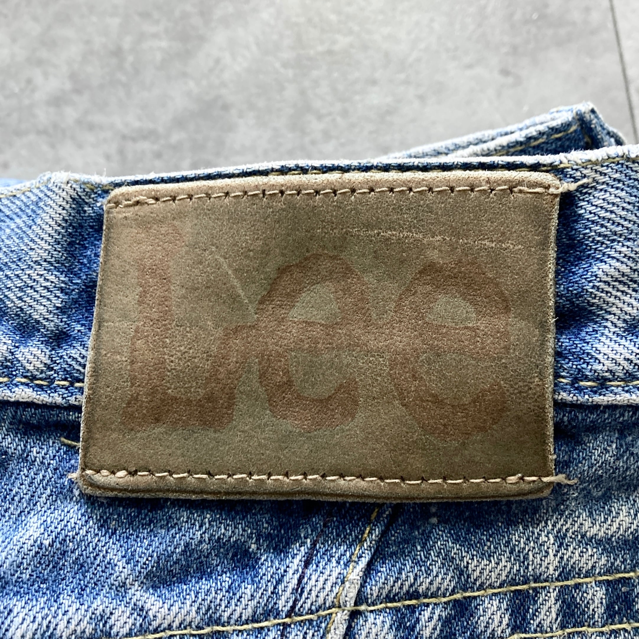 USA製】80s-90s Lee リー 表記12 MED アメリカ製 レザーパッチ