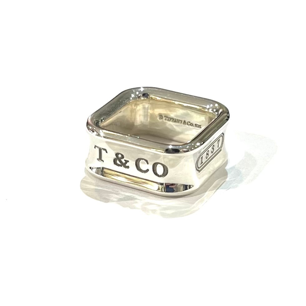 TIFFANY&CO.】【5-6号】2392希少1837 スクエアリング／シルバー925