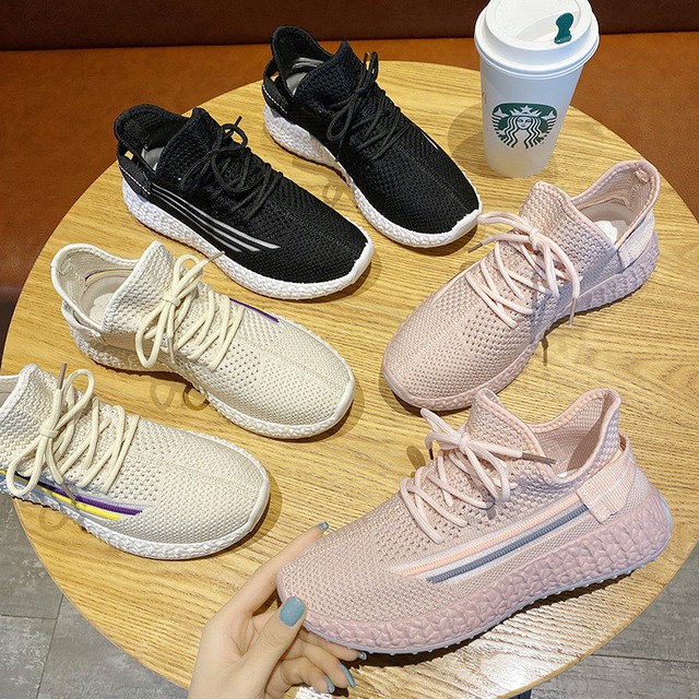 スポーツシューズレディース2020夏新作インバージョン通気性厚底野生ココナッツシューズトレンドカジュアルランニングシューズ 部族の婦人靴0972049