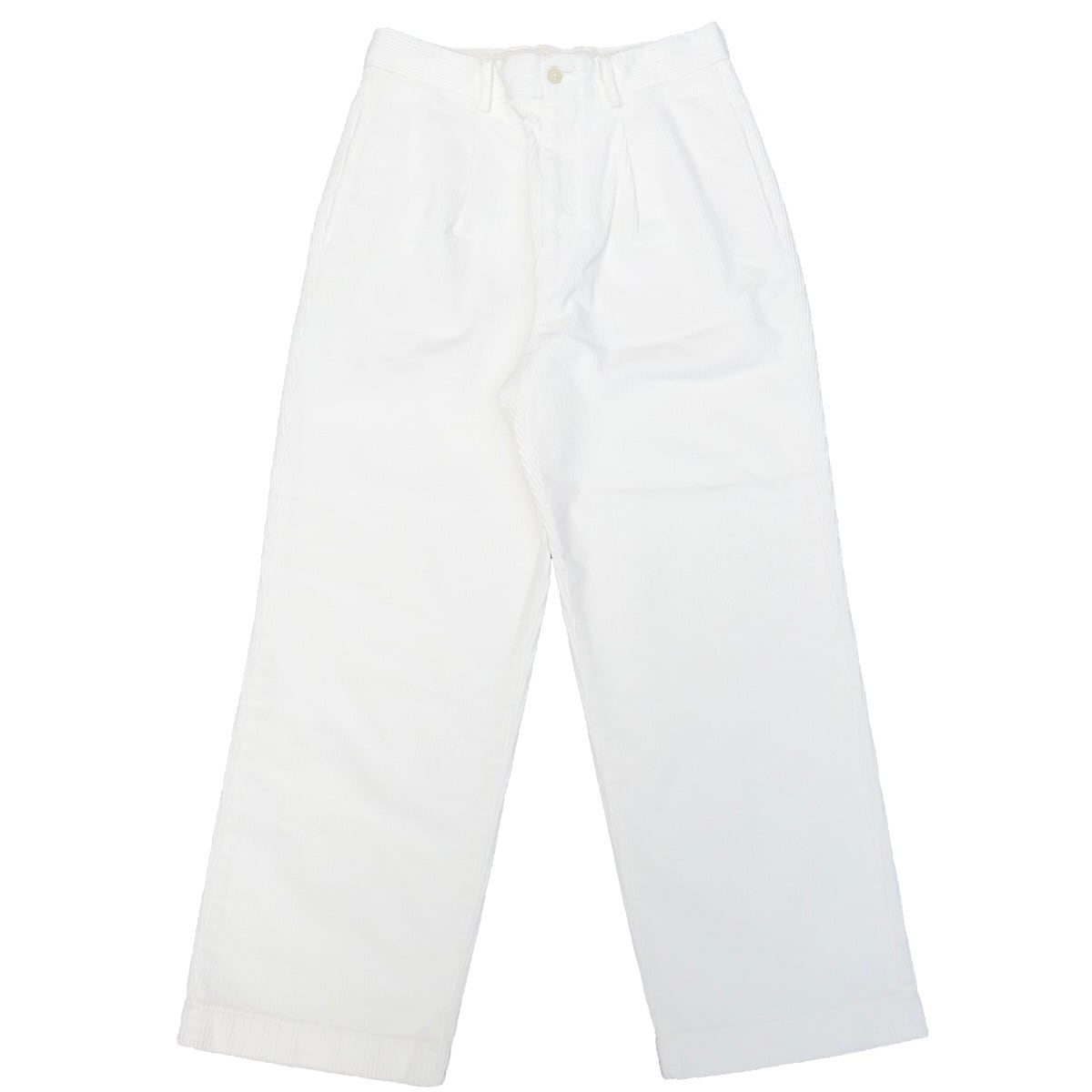 RICCARDO METHA (リカルドメッサ) NEW 1TUCK WIDE PANTS CORDUROY ナチュラル