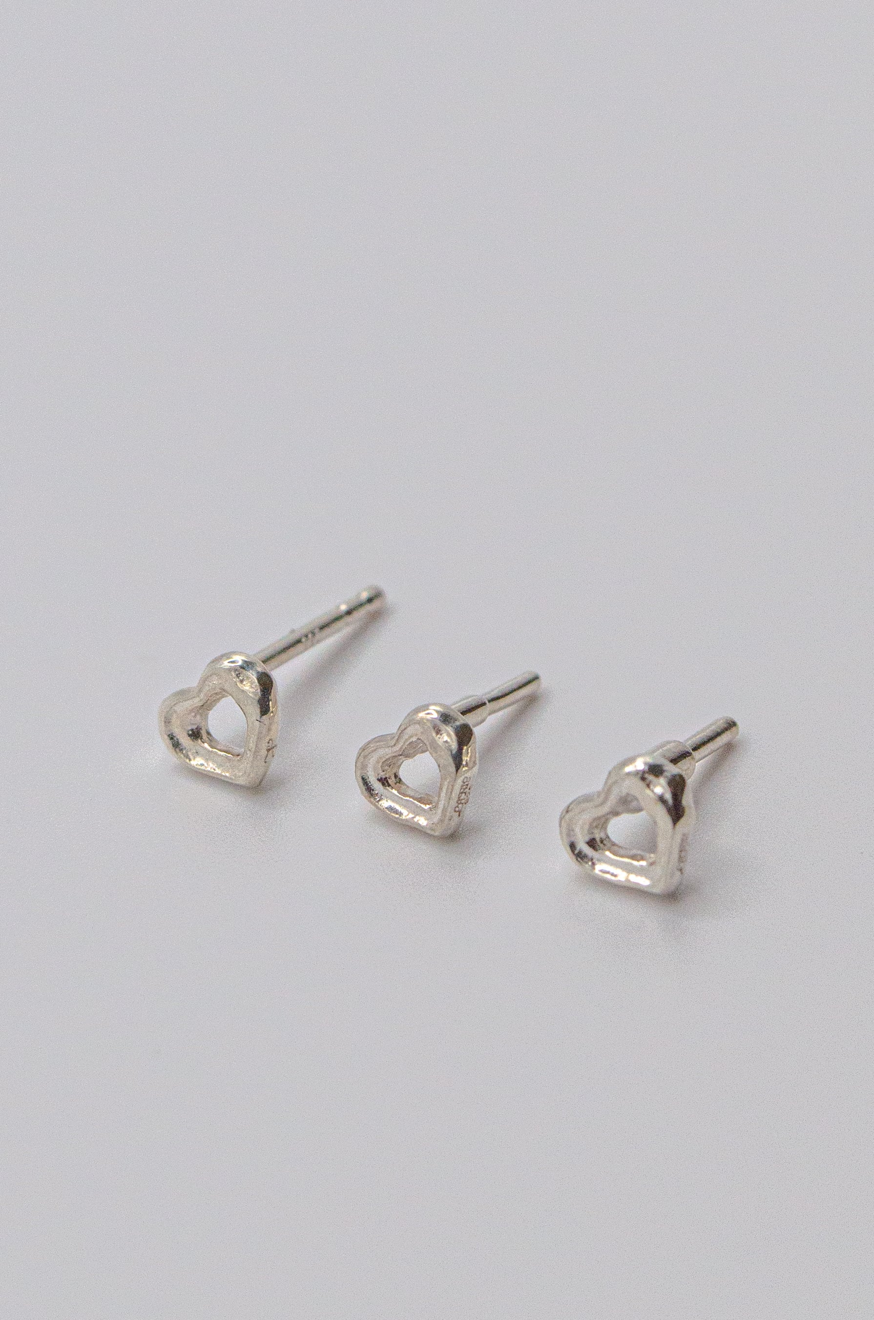 bone HEART body earring straight silver925 18G #LJ18011P 16G