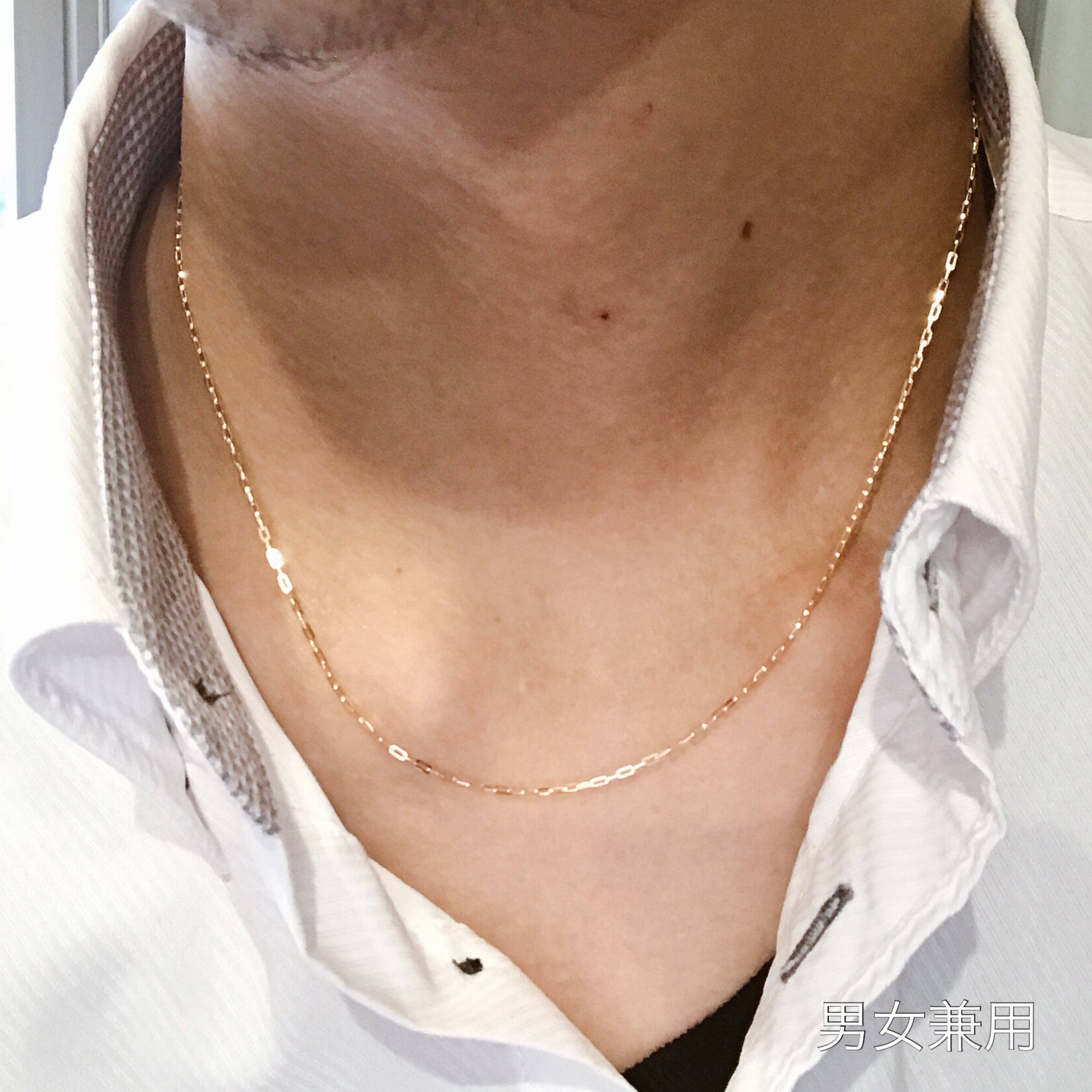 ネックレス K18 45センチ 18金 レオン デザイン ネックレス チェーン スライドアジャスター付き 男女兼用 K18 Necklace Chain 45cm With Slide Adjuster A I Jewelries エイアイジュエリーズ