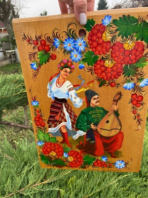 ペトリキウカのボード 25x35cm 巨匠ホロベッツ作