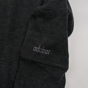 adabat アダバット BIG柄入り トレーナー シャツ サイズ 50 /チャコールグレー系×パープル/ゴルフ/ワールド/日本製/メンズ
