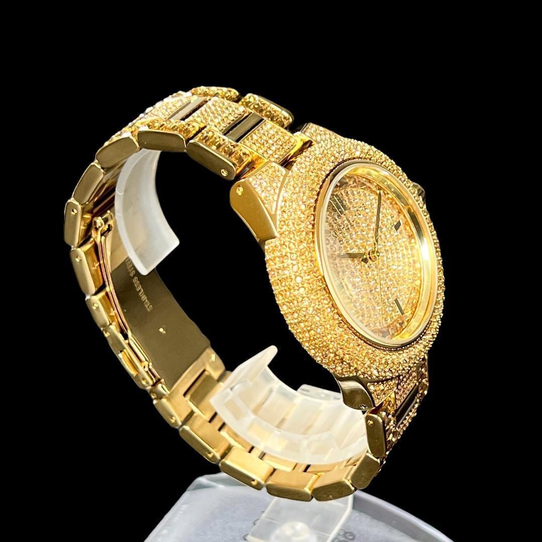 【海外限定７万円】マイケルコース レディース腕時計★イエローゴールド カミーユ