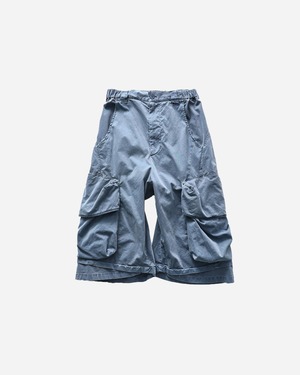 [999HUMANITY] ADVENTURE CARGO BURMUDA PANTS (INDIGO) 正規品  韓国 ブランド 韓国ファッション 韓国代行 999 ヒューマニティ HUMANITY 日本 店舗