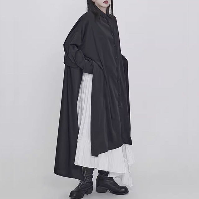 Long loose shirt dress C0675