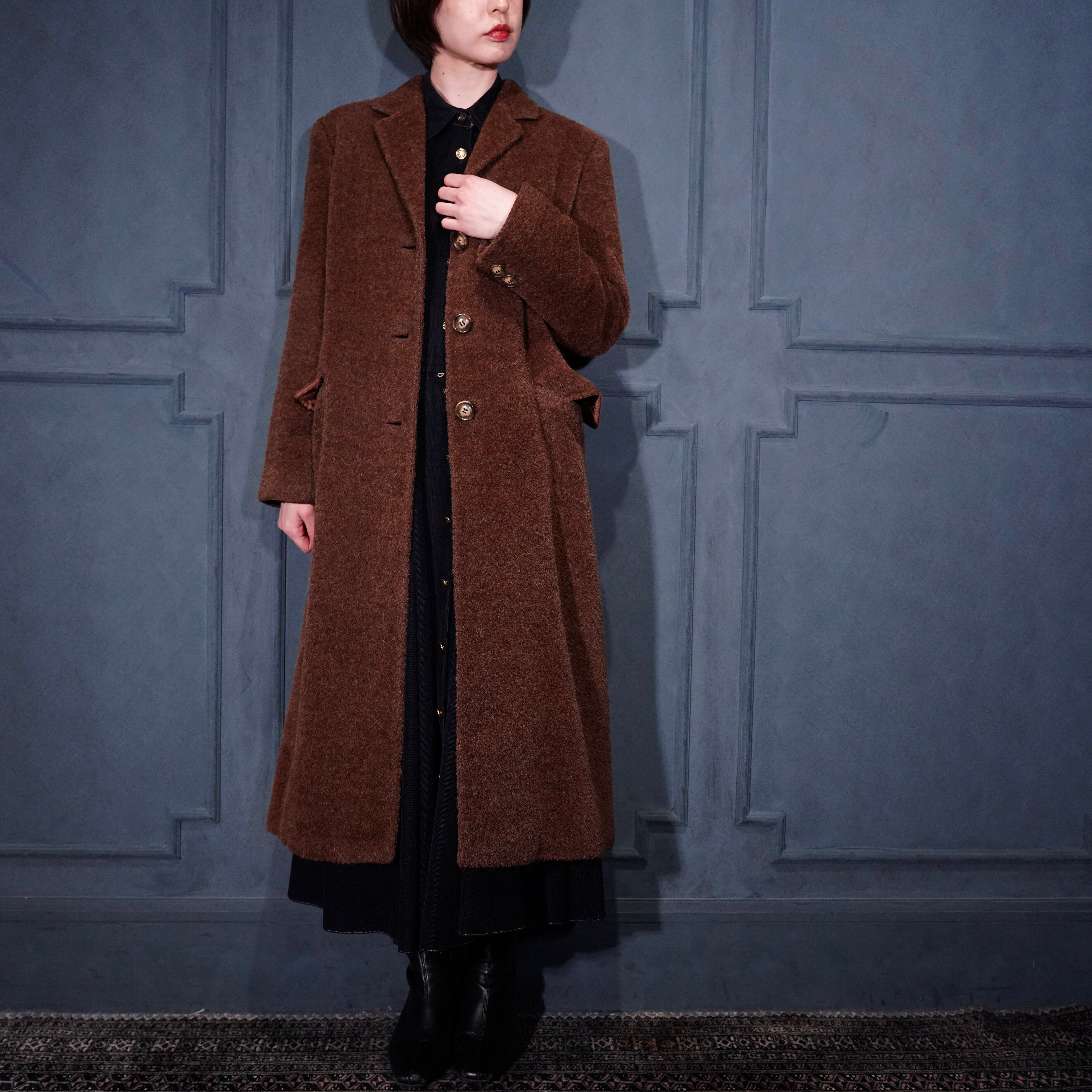 MAX MARA ALPACA WOOL CHESTERFIELD COAT/マックスマーラアルパカ