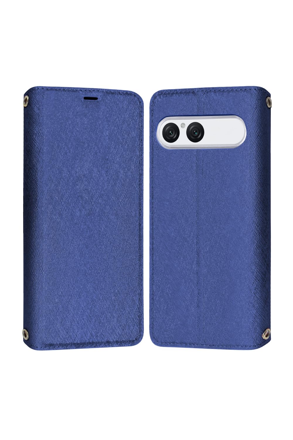 シズカウィル Xperia 10 vii 用 SO-52F 用 SOG16 用 ケース カバー 手帳型 スリム ケース ディープブルー 1個入り