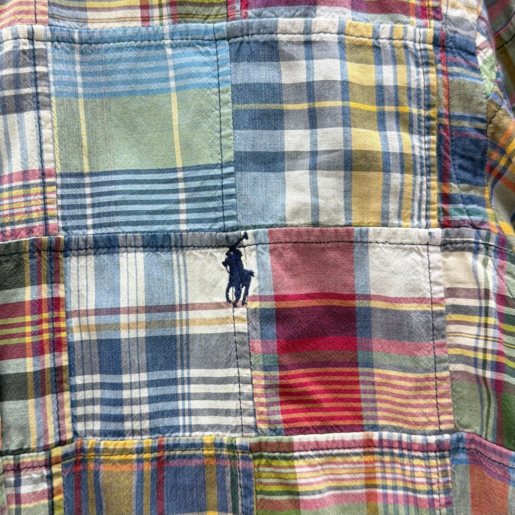 RALPH LAUREN】patchwork shirt パッチワーク シャツ ラルフローレン