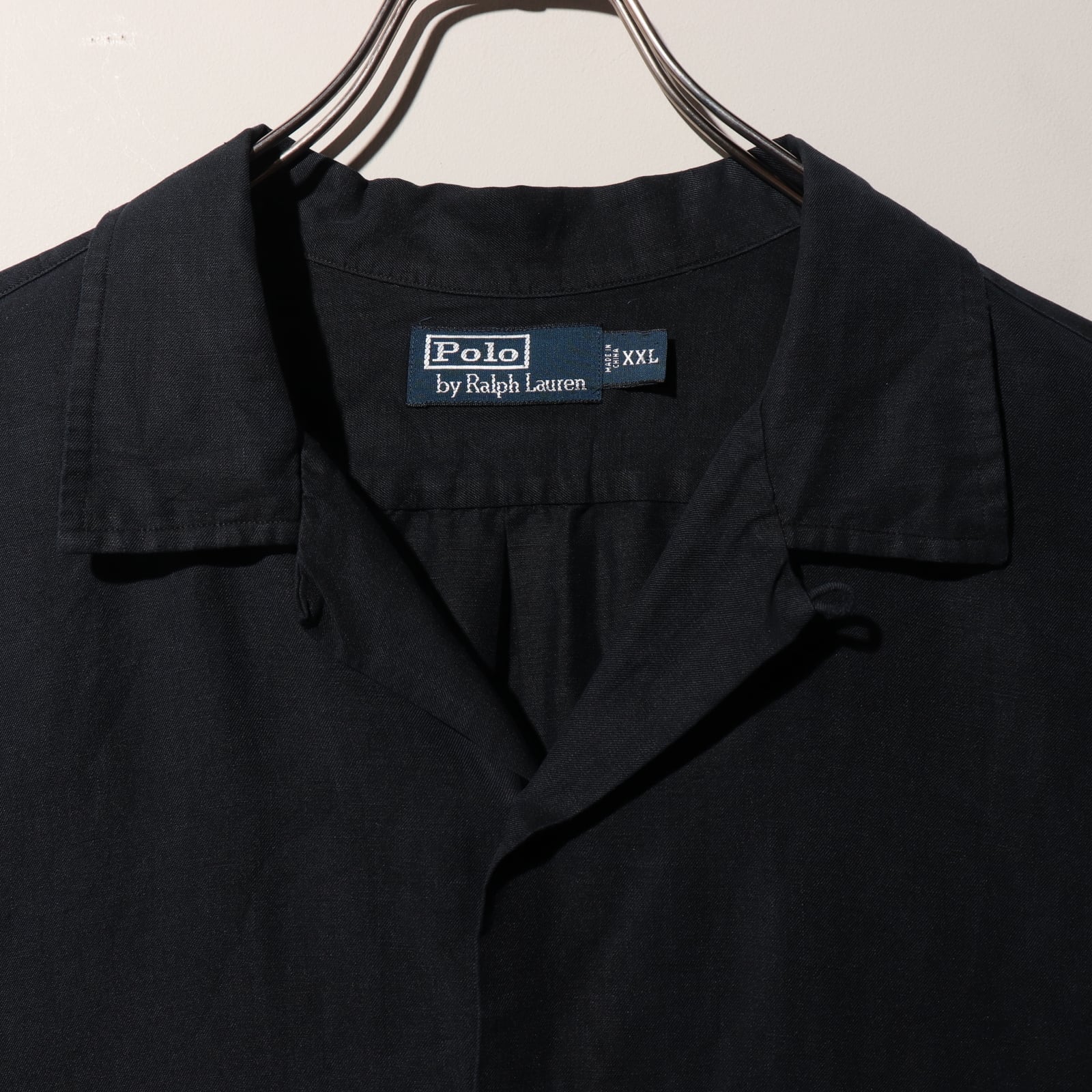 極美品 2XL 黒 Caldwell ポロラルフローレン ブラック半袖開襟シャツ 