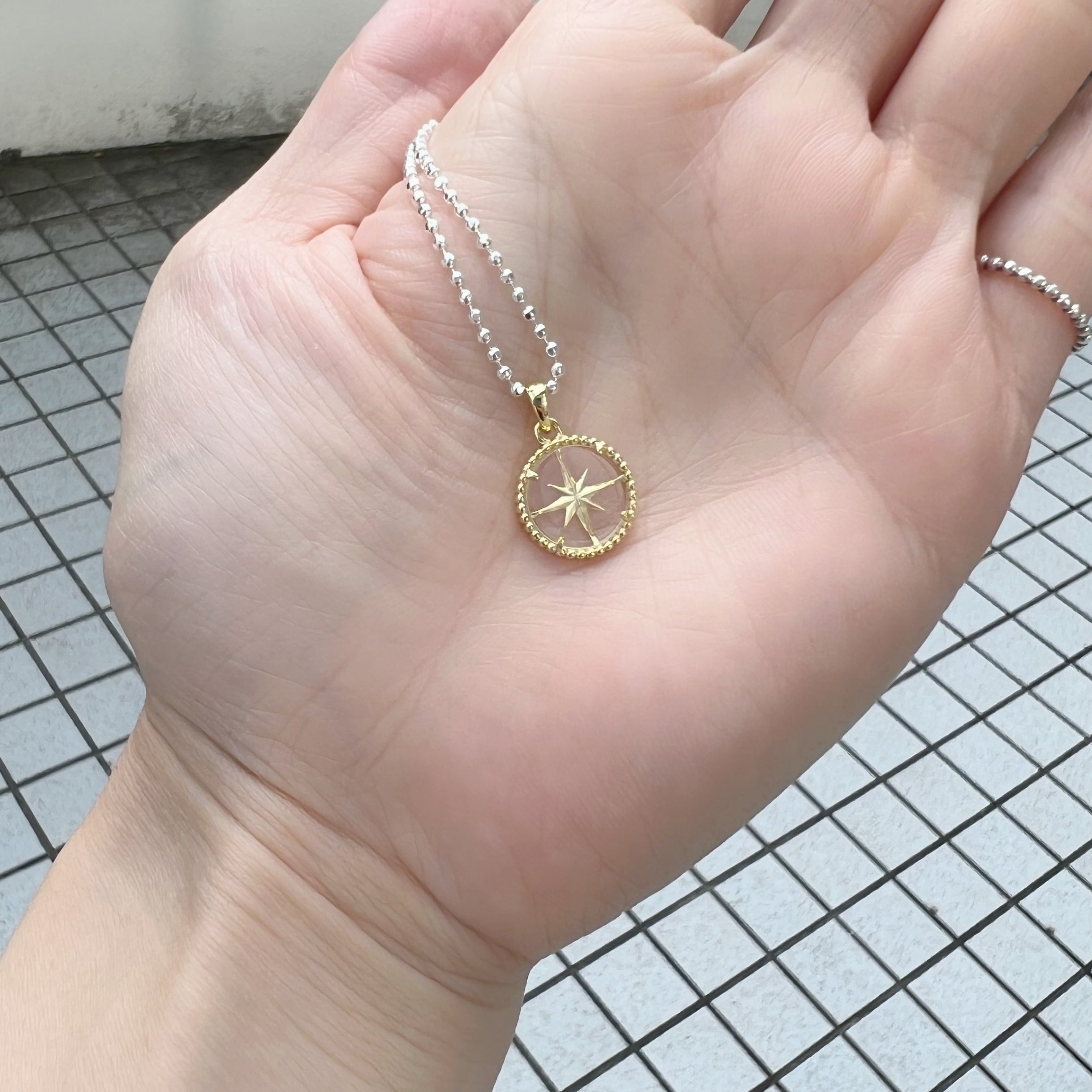 Gold Coating クリスタル スター コンパス ペンダント | 【公式 Gold Coating クリスタル スター コンパス ペンダント | 【公式